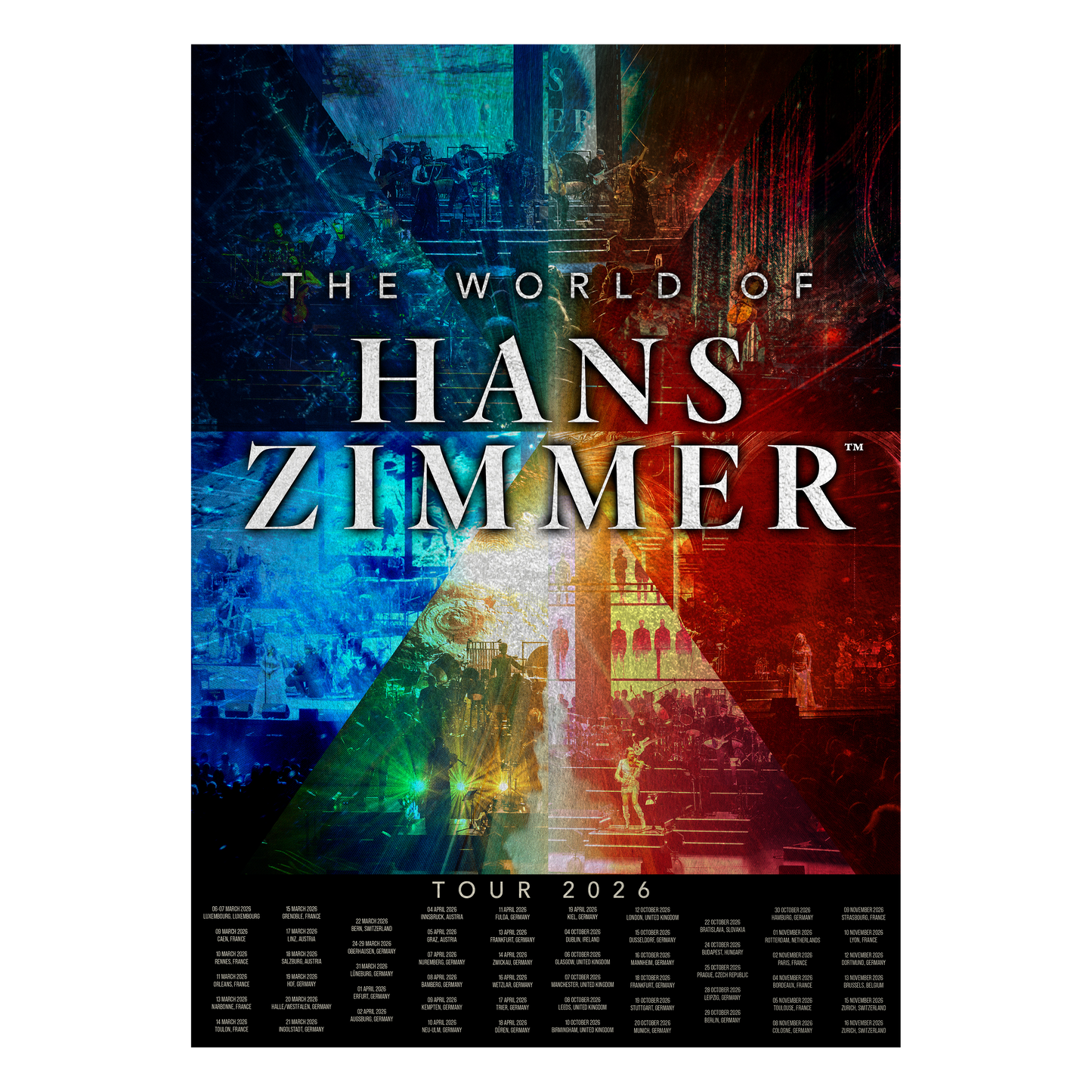 Photo Montage Mirrorboard Tour Print A3