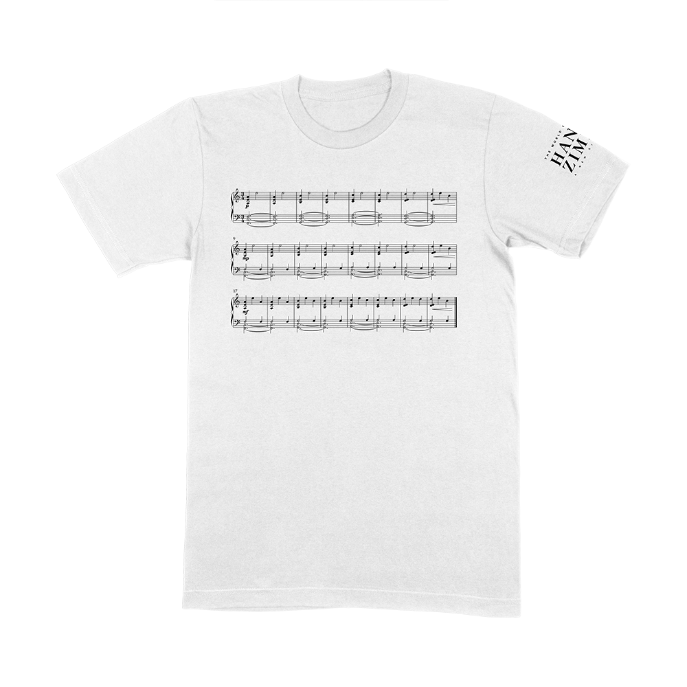 ‘Sheet Music’ White T-shirt