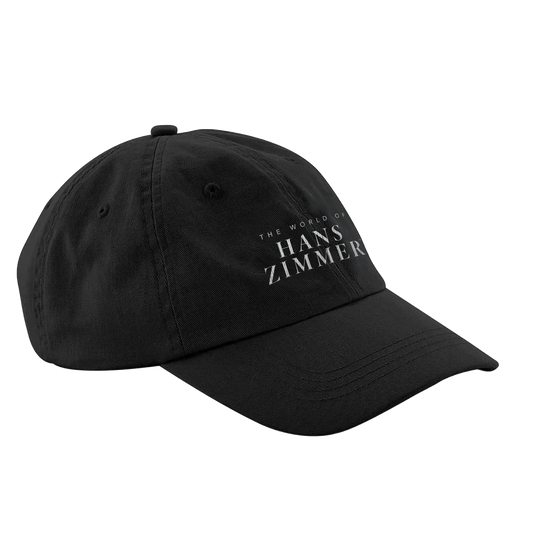 Black Embroidered Logo Cap