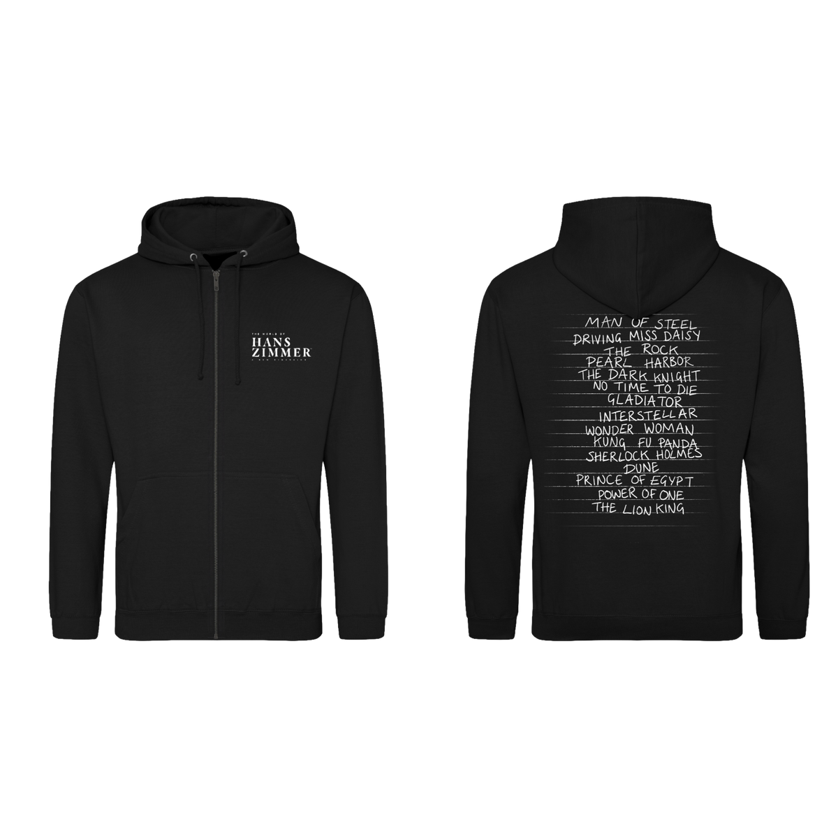 Black Setlist Zip-Up Hooded Sweatshirt
